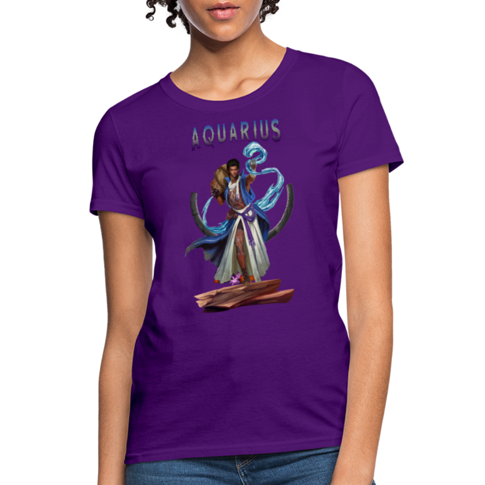 Women's Astral Aquarius T-Shirt - purple