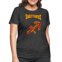 Thumbnail for Women's Power Words Sagittarius T-Shirt - heather black