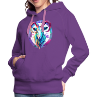 Thumbnail for Women’s Mythical Aries Premium Hoodie - purple 