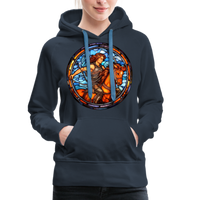 Thumbnail for Women’s Mosaic Sagittarius Premium Hoodie - navy