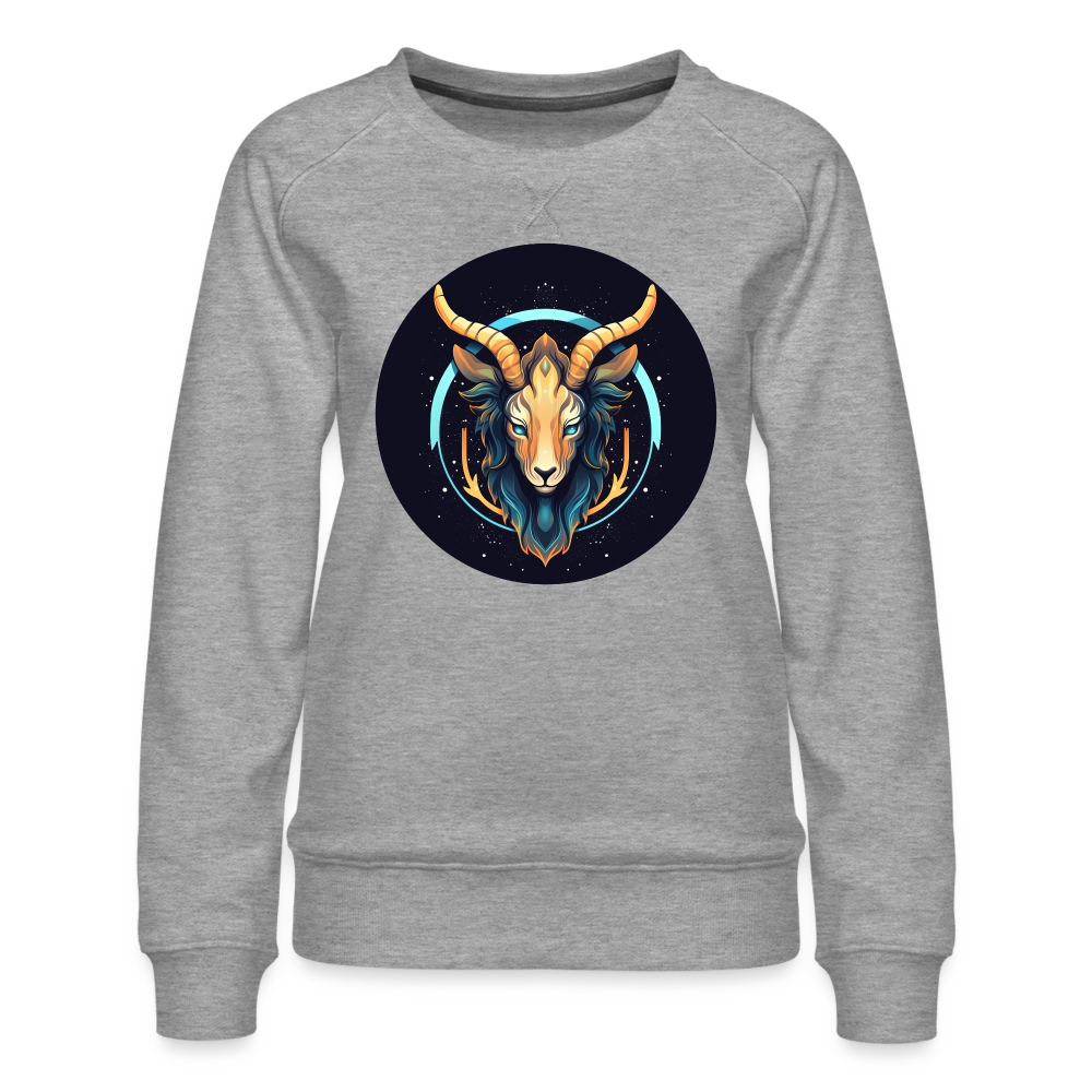 Women’s Mystic Capricorn Premium Sweatshirt - heather grey