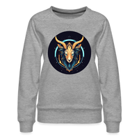 Thumbnail for Women’s Mystic Capricorn Premium Sweatshirt - heather grey