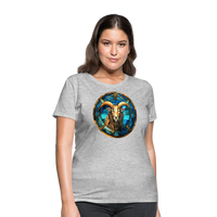 Thumbnail for Women's Mosaic Capricorn T-Shirt - heather gray