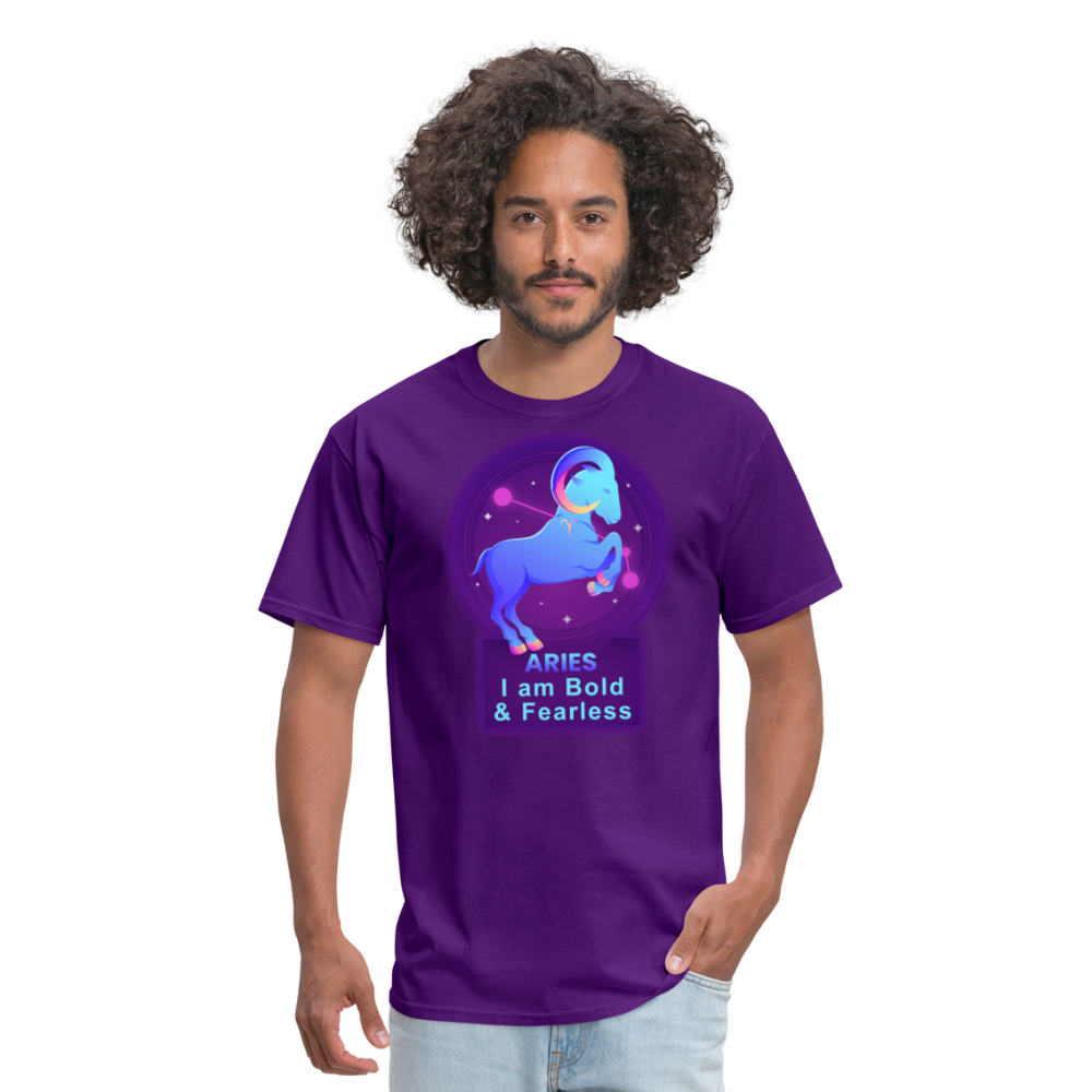 Men's Neon Aries Classic T-Shirt - purple