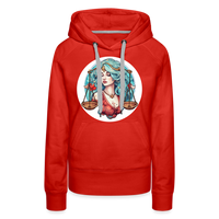 Thumbnail for Women’s Symbol Libra Premium Hoodie - red