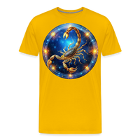 Thumbnail for Men's Mystic Scorpio Premium T-Shirt - sun yellow