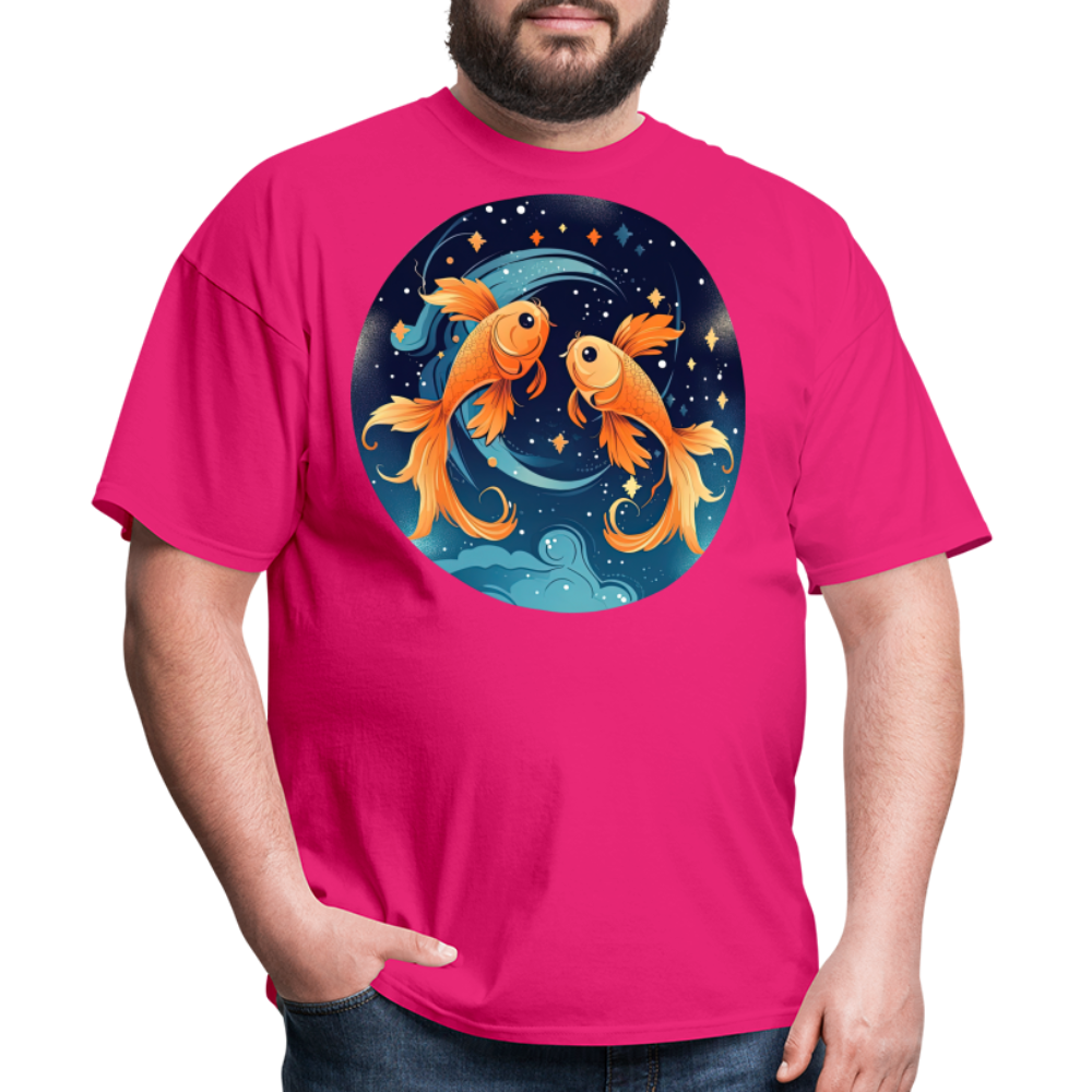 Men's Magic Pisces Classic T-Shirt - fuchsia