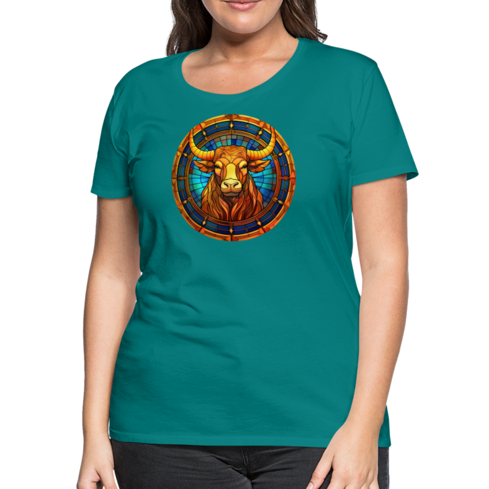 Women’s Mosaic Taurus Premium T-Shirt - teal