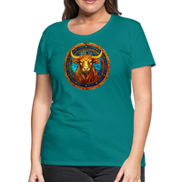 Thumbnail for Women’s Mosaic Taurus Premium T-Shirt - teal