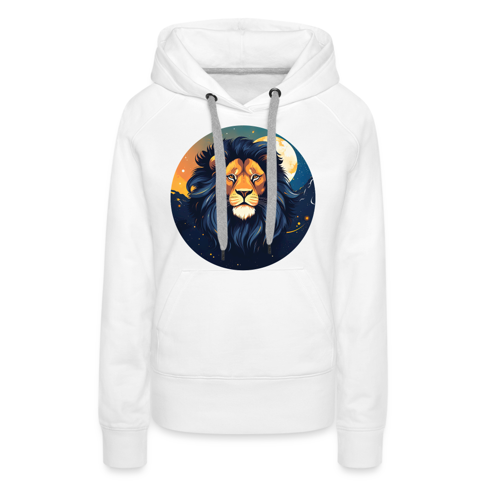 Women’s Mystic Leo Premium Hoodie - white