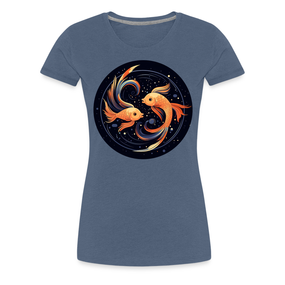 Women’s Mystic Pisces Premium T-Shirt - heather blue