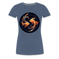 Thumbnail for Women’s Mystic Pisces Premium T-Shirt - heather blue