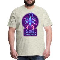 Thumbnail for Men's Neon Scorpio Premium T-Shirt - heather oatmeal