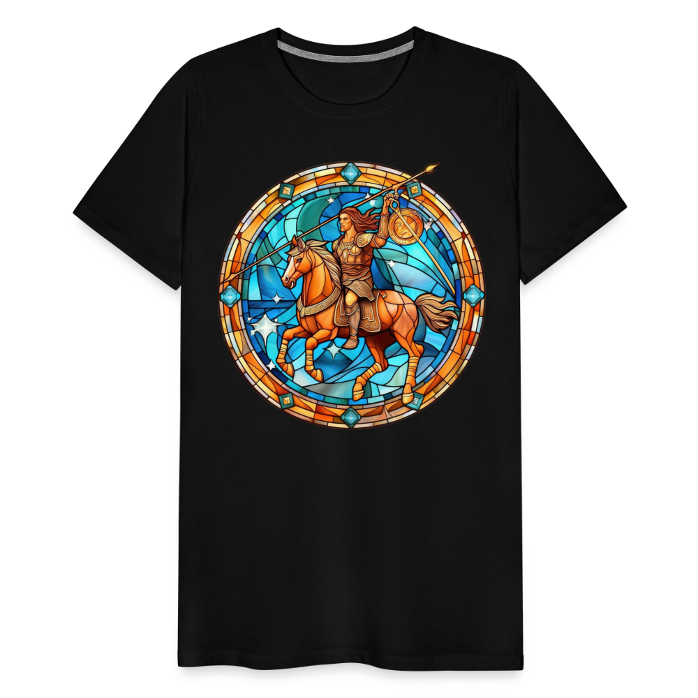 Men's Mosaic Sagittarius Premium T-Shirt - black