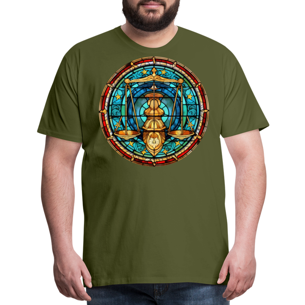 Men's Mosaic Libra Premium T-Shirt - olive green