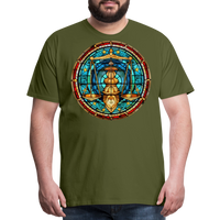 Thumbnail for Men's Mosaic Libra Premium T-Shirt - olive green