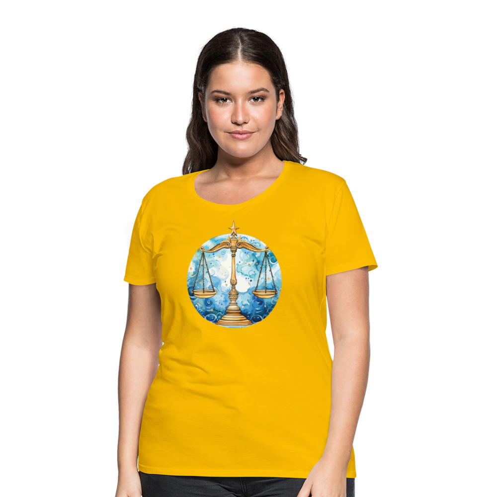 Women’sMythical Libra Premium T-Shirt - sun yellow