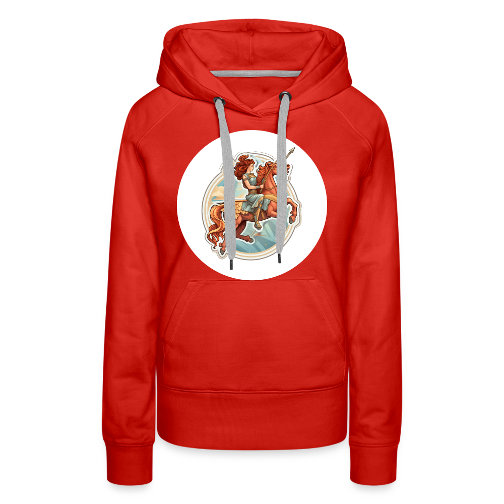 Women’s Symbol Sagittarius Premium Hoodie - red