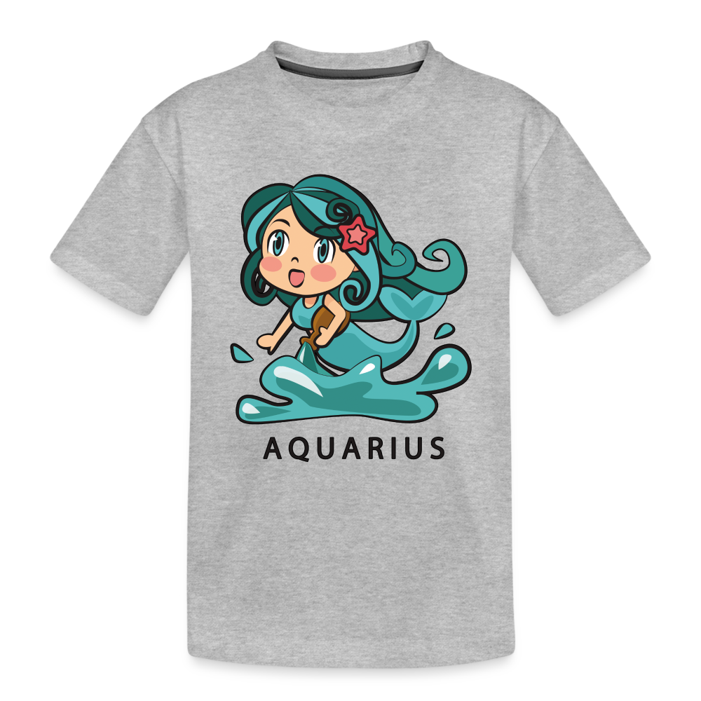 Kid’s Sweet Astro Aquarius Premium Organic T-Shirt - heather gray