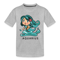 Thumbnail for Kid’s Sweet Astro Aquarius Premium Organic T-Shirt - heather gray