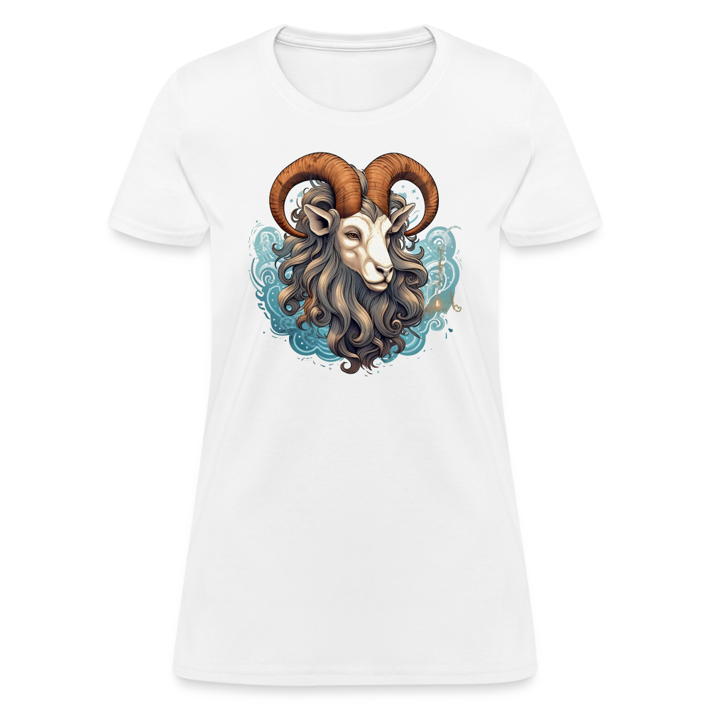 Women's Symbol Capricorn T-Shirt - white