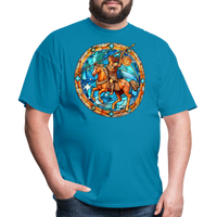 Thumbnail for Men's Mosaic Sagittarius Classic T-Shirt - turquoise