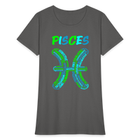 Thumbnail for Women's Power Words Pisces T-Shirt - charcoal