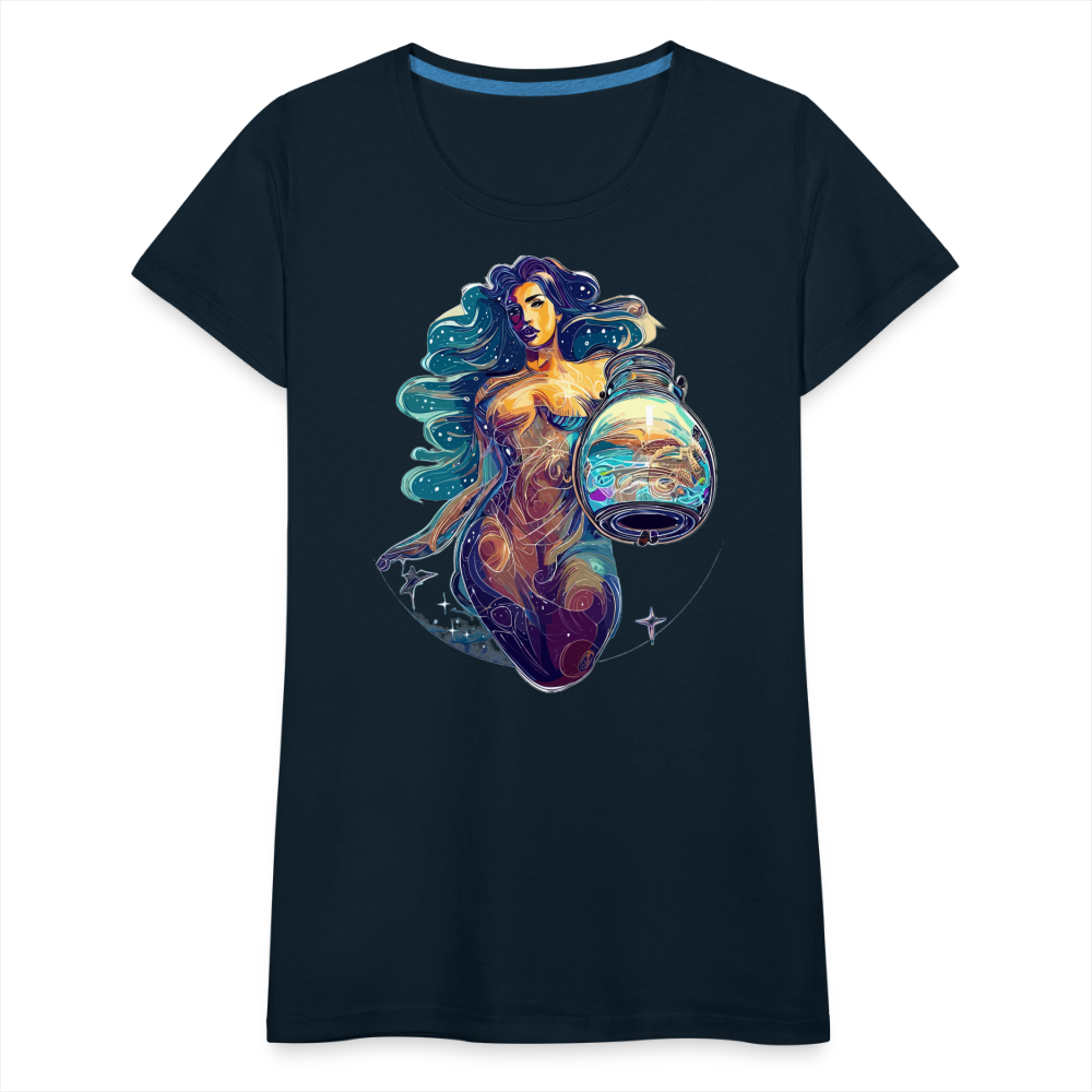 Women’s Mythical Aquarius Premium T-Shirt - deep navy