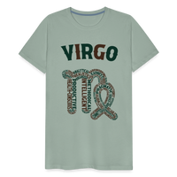 Thumbnail for Men's Power Words Virgo Premium T-Shirt - steel green