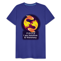 Thumbnail for Men's Glow Pisces Premium T-Shirt - royal blue