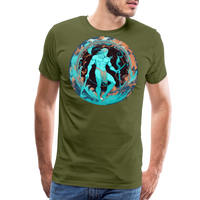 Thumbnail for Men's Mythical Aquarius Premium T-Shirt - olive green