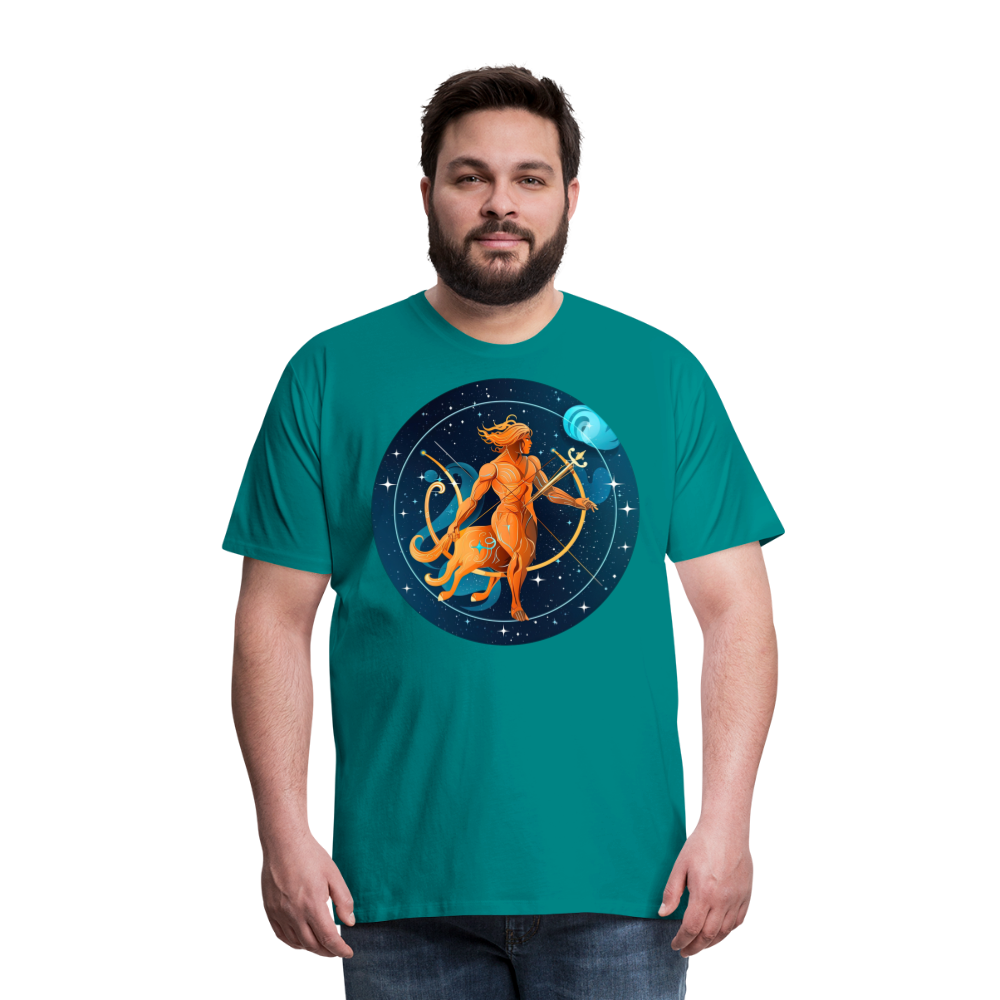 Men's Mythical Sagittarius Premium T-Shirt - teal