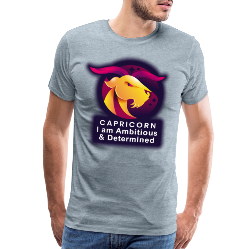 Men's Glow Capricorn Premium T-Shirt - heather ice blue