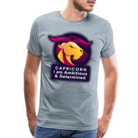 Thumbnail for Men's Glow Capricorn Premium T-Shirt - heather ice blue