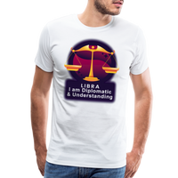 Thumbnail for Men's Glow Libra Premium T-Shirt - white