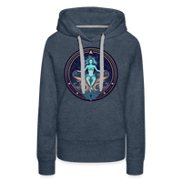 Thumbnail for Women’s Mystic Aquarius Premium Hoodie - heather denim