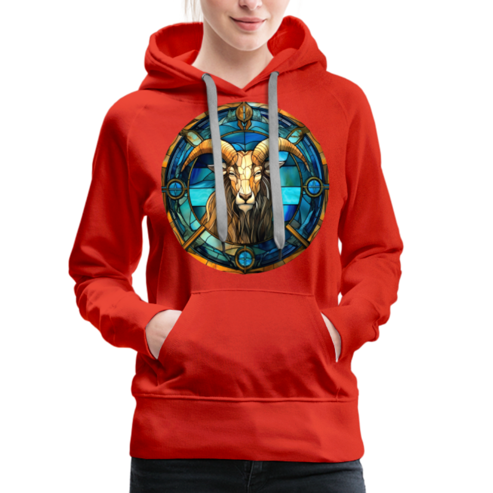 Women’s Mosaic Capricorn Premium Hoodie - red