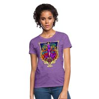 Thumbnail for Women's Cosmic Aries Design T-Shirt - purple heather