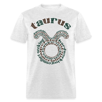 Thumbnail for Men's Power Words Taurus Classic T-Shirt - light heather gray