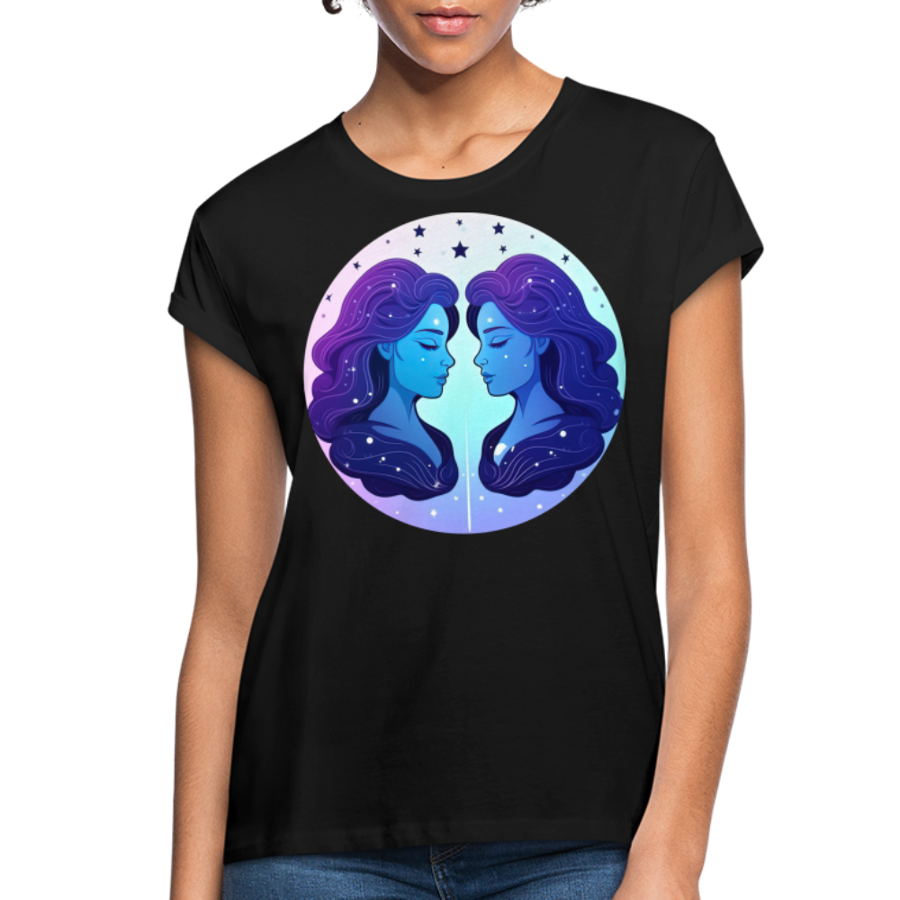 Women's Magic Gemini Relaxed Fit T-Shirt - black