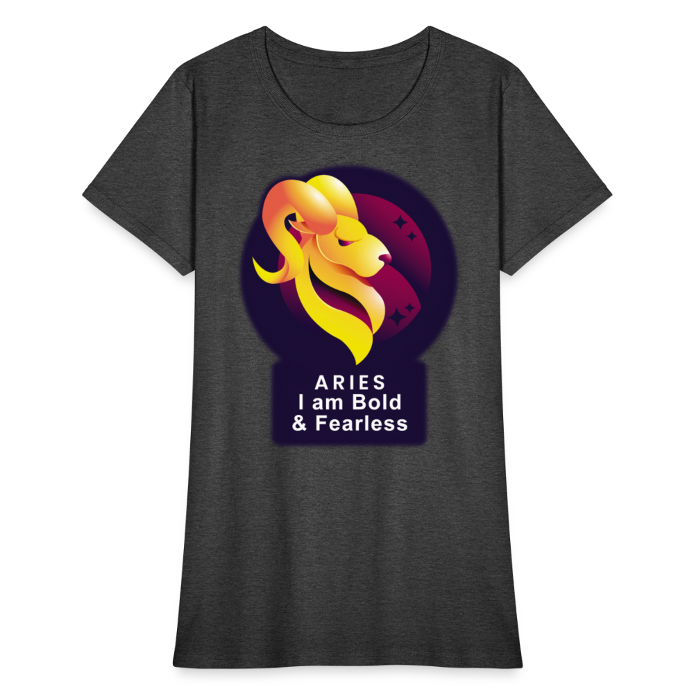 Women's Glow Aries T-Shirt - heather black