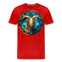 Thumbnail for Men's Mosaic Capricorn Premium T-Shirt - red