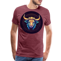 Thumbnail for Men's Magic Taurus Premium T-Shirt - heather burgundy