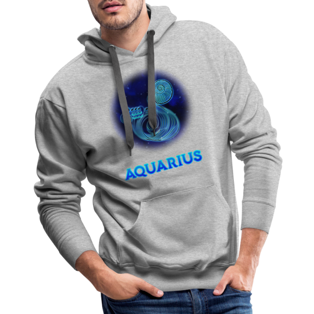 Men’s Aquarius Premium Hoodie - heather grey