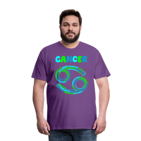 Thumbnail for Men's Power Words Cancer Premium T-Shirt - purple