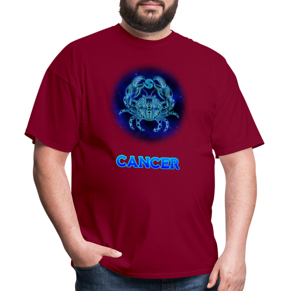 Men's Stellar Cancer Classic T-Shirt - burgundy