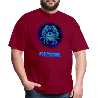 Thumbnail for Men's Stellar Cancer Classic T-Shirt - burgundy