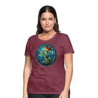 Thumbnail for Women’s Mosaic Aquarius Premium T-Shirt - heather burgundy