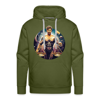 Thumbnail for Men’s Mythical Libra Premium Hoodie - olive green