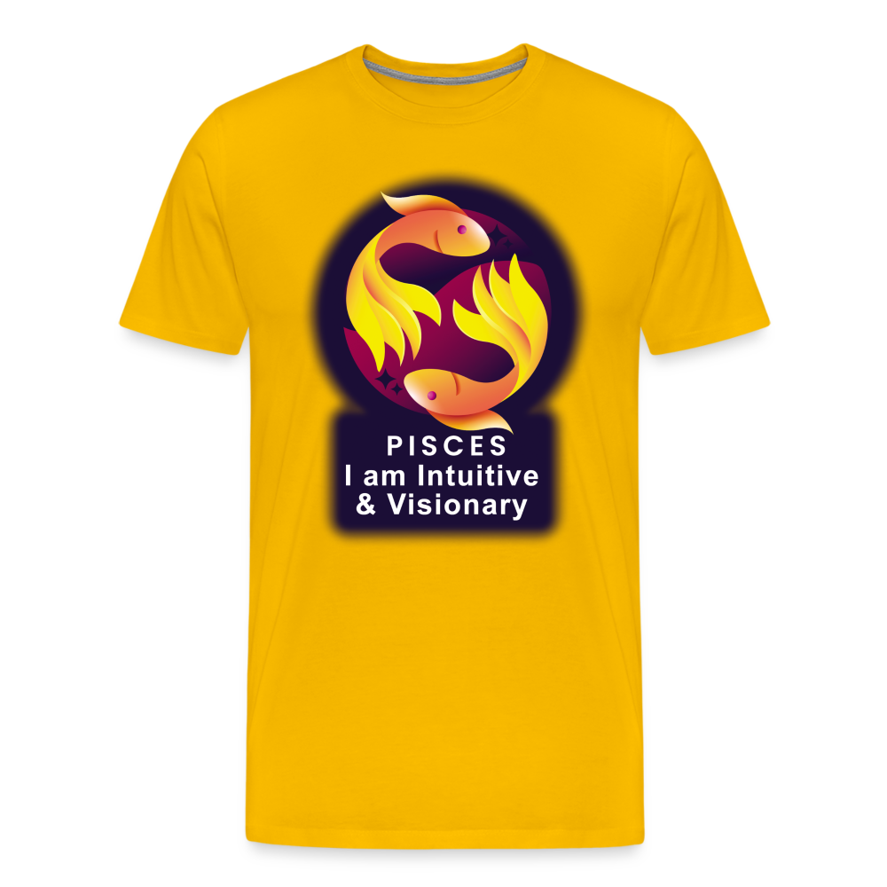 Men's Glow Pisces Premium T-Shirt - sun yellow